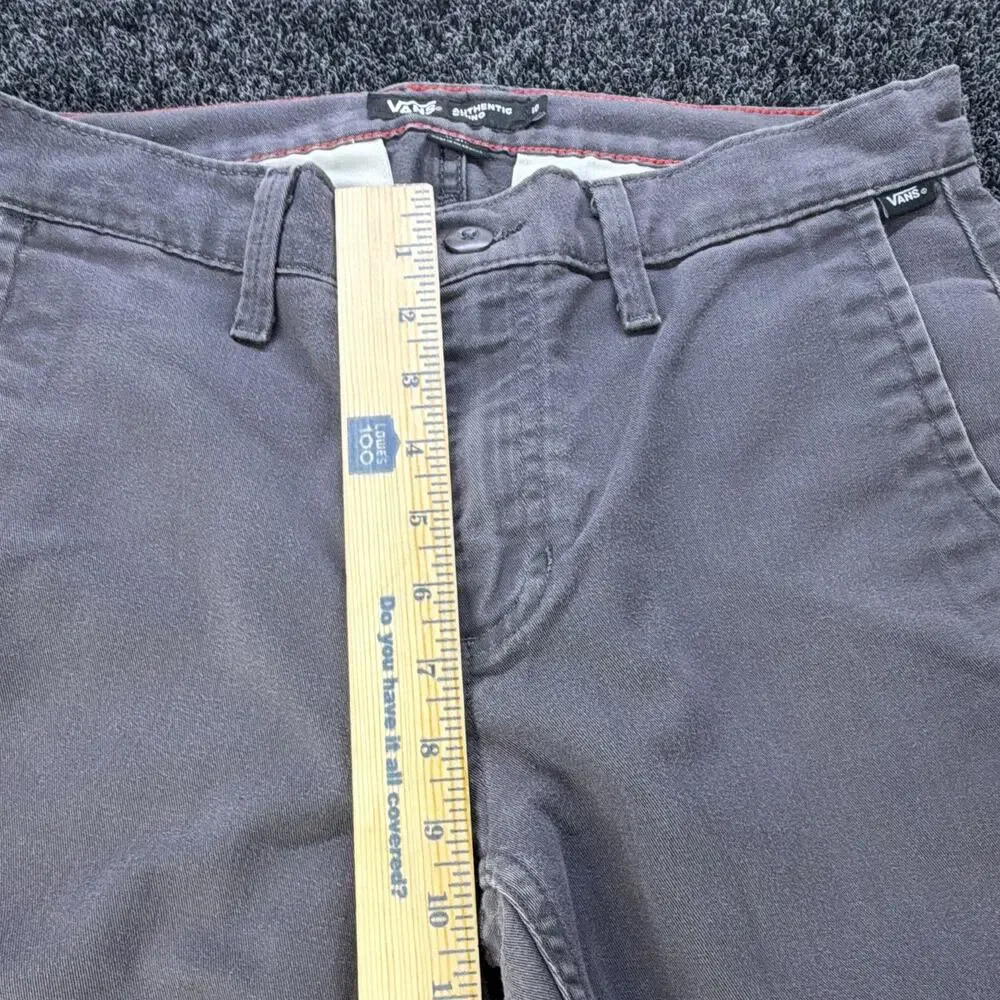 VANS Authentic Chino Men's Slim Tapered Pants Gray 30 Twill Stretch